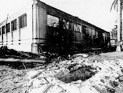 destruction of the military barracks in Panama City
